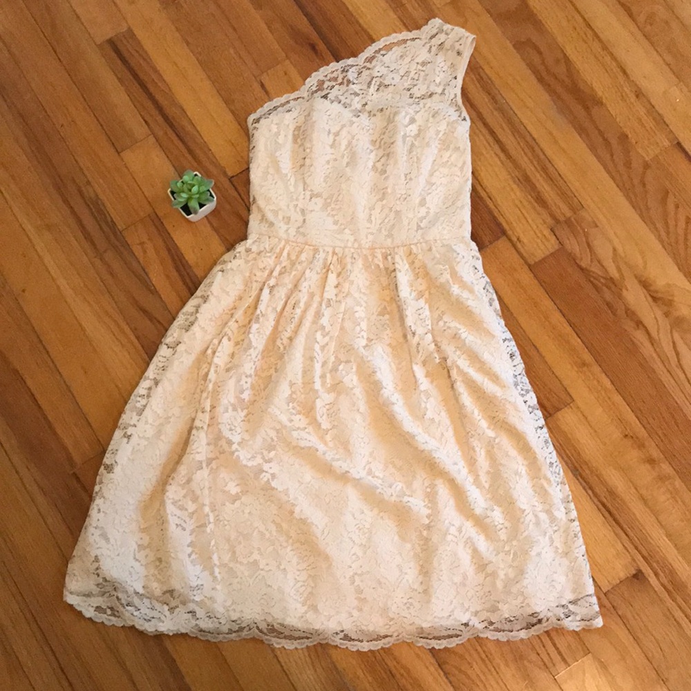 NWOT Teveolio Cream Lace Dress